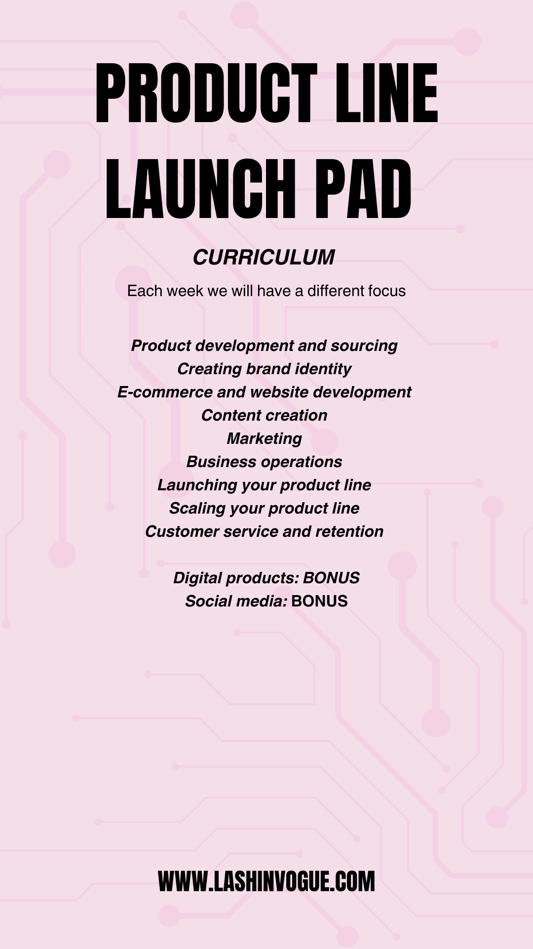 PRODUCT LINE LAUNCH PAD