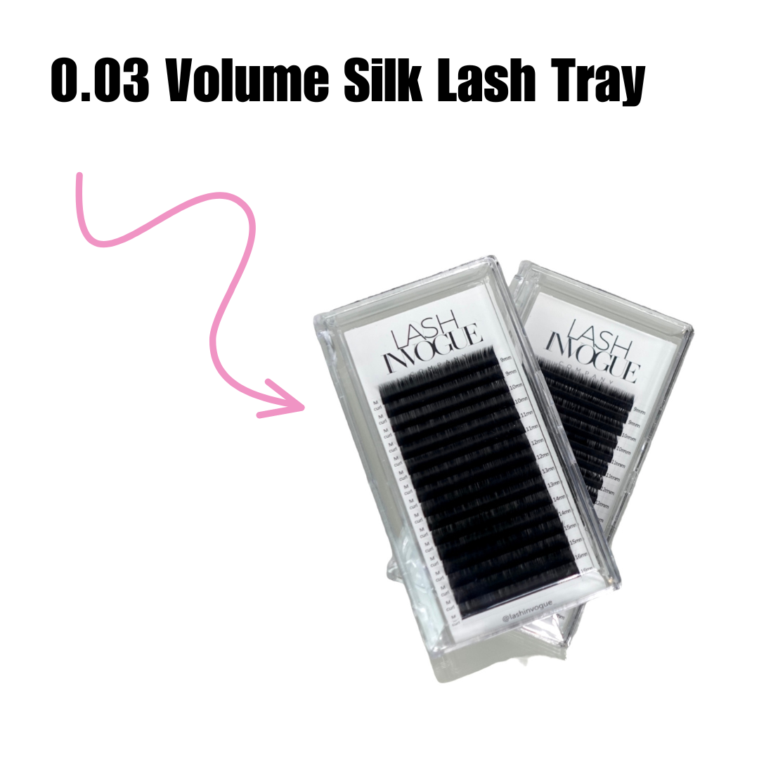 0.03- Volume Silk Lash Trays